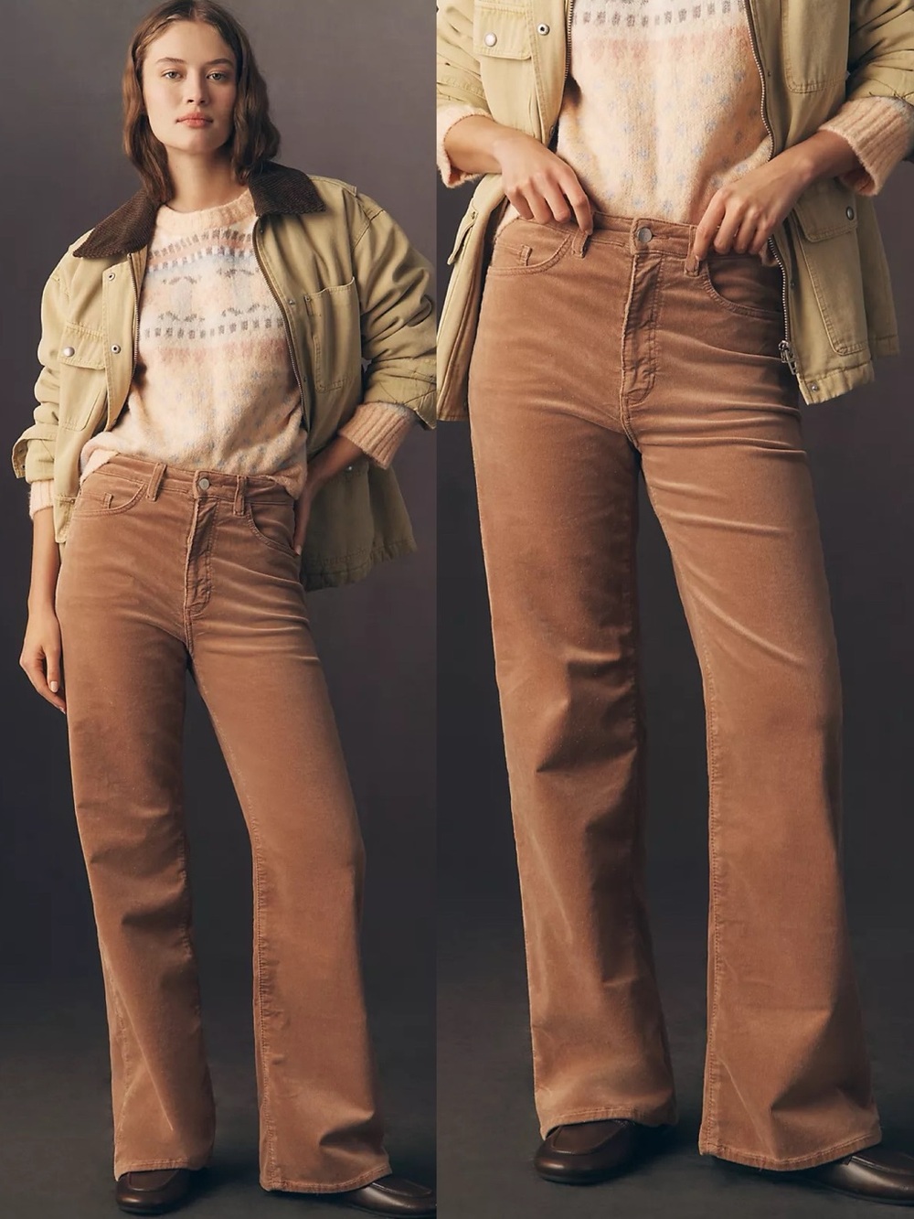 NWT Anthropologie Pilcro The Austyn High Rise Corduroy Wide Leg Pants